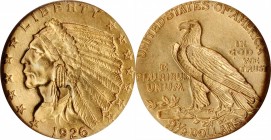 Indian Quarter Eagle

1926 Indian Quarter Eagle. MS-61 (NGC).

PCGS# 7950. NGC ID: 289C.

Estimate: $ 300