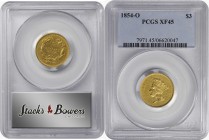 Three-Dollar Gold Piece

1854-O Three-Dollar Gold Piece. EF-45 (PCGS).

PCGS# 7971. NGC ID: 25M5.

Estimate: $ 2000