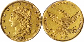 Classic Head Half Eagle

1838 Classic Head Half Eagle. AU Details--Cleaned (PCGS).

PCGS# 8176. NGC ID: 25S4.

Estimate: $ 750