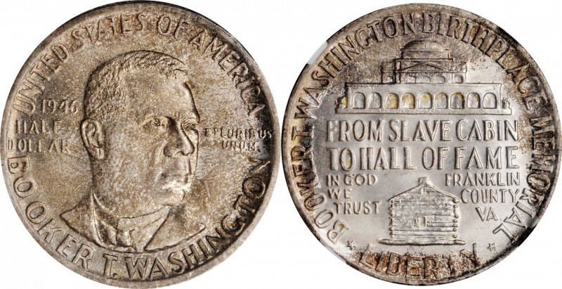 Booker T. Washington Memorial

1946 Booker T. Washington Memorial. MS-66 (NGC)...