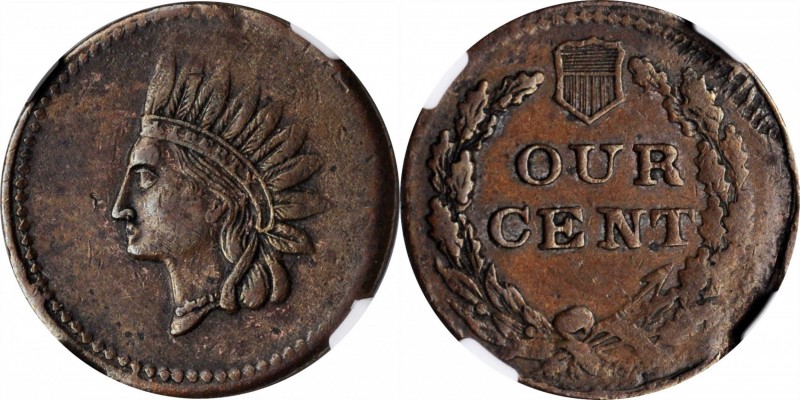 Patriotic Civil War Tokens

Undated (1861-1865) Indian Head / OUR CENT. Fuld-1...