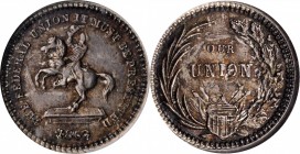 Patriotic Civil War Tokens

Fascinating Overstruck Fuld-178/267 Patriotic CWT Rarity

Liberty Seated Dime Host Coin

1863 Jackson Equestrian Sta...