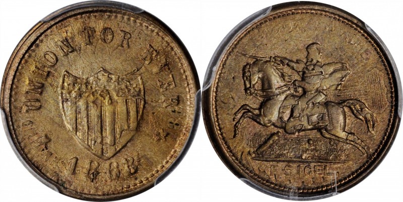 Patriotic Civil War Tokens

1863 Franz Sigel on Horseback / UNION FOR EVER. Fu...