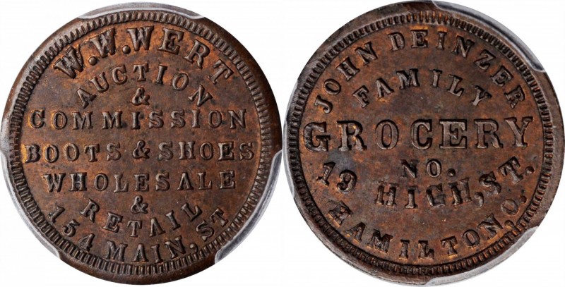 Civil War Store Cards

Significant Fuld-OH-165GJ-13a Store Card

Unique - Hi...