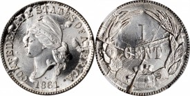 Confederate Cent. Bashlow Restrike

"1861" (1961) Confederate Cent. Bashlow Restrike. Breen-8011. Silver. MS-68 (NGC).

From the Tampa Bay Collect...