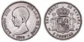 LA PESETA
LOTES DE CONJUNTO
5 Pesetas. AR. Lote de 3 monedas. 1871, 1875 y 1890. Algunas estrellas visibles. MBC a MBC-