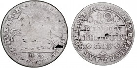 MONEDAS EXTRANJERAS
ALEMANIA
CARLOS I
1/12 Thaler. AR. 1789. Brunswick-Wolfenbüttel (Duchy). 3,11 g. KM.1000. BC-/BC+