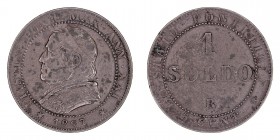 MONEDAS EXTRANJERAS
ITALIA
PÍO IX
Soldo. AE. 1867 R. Pagani 602. MBC-