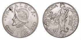 MONEDAS EXTRANJERAS
PANAMÁ
Balboa. AR. 1947. Lote de 4 monedas. Ley 900 mil. 26,73 g. KM.13. EBC