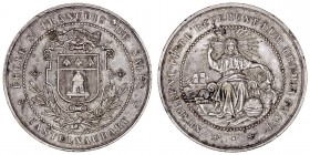 MEDALLAS
FRANCIA
AE-45. Medalla Ecole St. Francois de Sales. Castelnaudary (Aude). Bronce plateado. Metal plateado. MBC