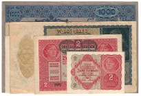 BILLETES
BILLETES EXTRANJEROS
Lote de 6 billetes diferentes. Alemania y Austria. Época inflación (1900-1925). EBC a MBC
