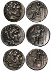 Kings of Macedon, Philip III (323-317 BC), silver Tetradrachm, head of Herakles right, rev. ΒΑΣΙΛΕΩΣ [ΦΙ]ΛΛΙΠ[ΟΥ], M in left field, B below throne, Ze...