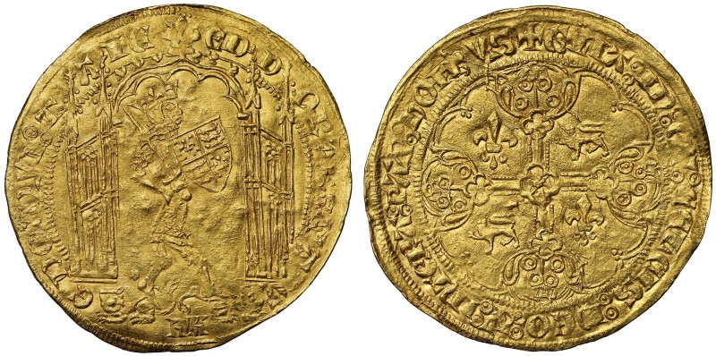 MS63+ Edward III (1327-77), gold Guyennois d'Or, third issue (c.1362), Bordeaux ...
