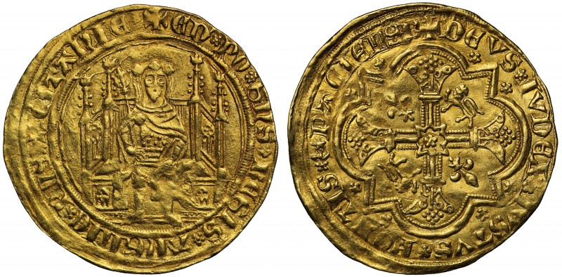 Edward the Black Prince (1362-72), gold Fort or Chaise d'Or, Bordeaux Mint (c.13...