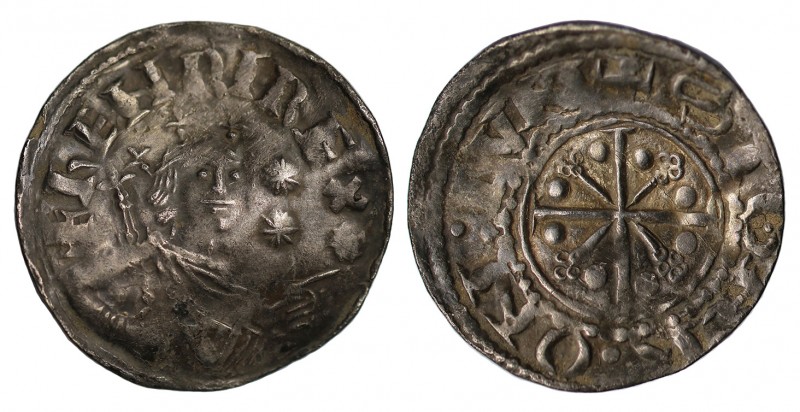 Henry I (1100-35), silver Penny, pointing bust and stars type (c.1107), London M...