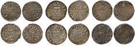 Henry III (1216-72), voided long cross Pennies, Canterbury mint (6), class 5b, moneyer Ioh, 1.53g (N.992; S.1368); class 5b2, moneyer Willem, 1.38g (N...