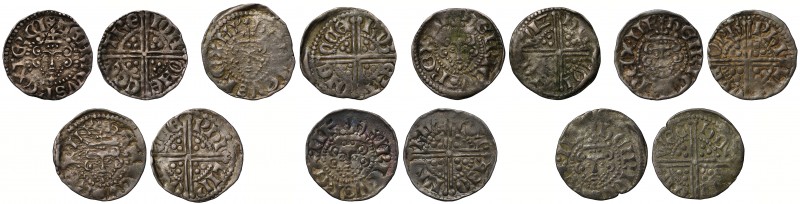 Henry III (1216-72), voided long cross Pennies (7), class 2, Exeter mint, moneye...