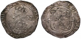 Charles I (1625-49), silver Shilling, Tower mint under the King, Group F, type 4.4, initial mark triangle-in-circle both sides (1641-3), sixth large ‘...