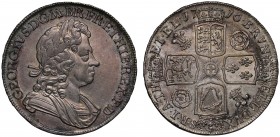 George I (1714-27), silver Crown, 1716, laureate and draped bust right, Latin legend and toothed border surrounding, GEORGIVS. D. G. M. BR. FR. ET. HI...
