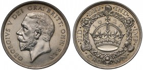 George V (1910-36), 0.500 silver Wreath Type Crown, 1929, bare head left, BM raised on truncation for engraver Bertram Mackennal, Latin legend and too...