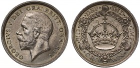 George V (1910-36), 0.500 silver Wreath Type Crown, 1931, bare head left, BM raised on truncation for engraver Bertram Mackennal, Latin legend and too...