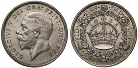 George V (1910-36), 0.500 silver Wreath Type Crown, 1933, bare head left, BM raised on truncation for engraver Bertram Mackennal, Latin legend and too...