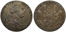 MS62 George III (1760-1820), silver Shilling, 1798, so-called Dorrien and Magens type, older laureate and cuirassed bust right, Latin legend and tooth...