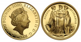 PF70 ULTRA CAMEO FDI Elizabeth II (1952 -), gold proof One Thousand Pounds, 2020, 1 Kilogram of 999.9 fine gold, from the Great Engravers series comme...