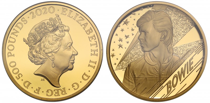 PF70 ULTRA CAMEO Elizabeth II (1952 -), gold proof Five Hundred Pounds, 2020, 5 ...