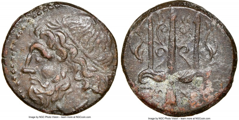 SICILY. Syracuse. Hieron II (ca. 275-215 BC). AE litra (19mm, 9h). NGC XF. Head ...