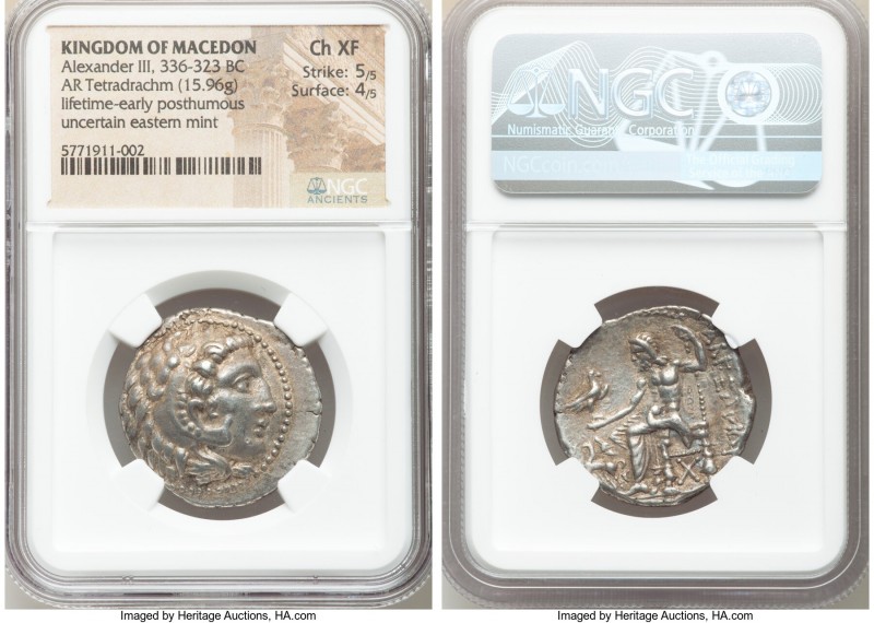 MACEDONIAN KINGDOM. Alexander III the Great (336-323 BC). AR tetradrachm (28mm, ...