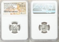 MACEDONIAN KINGDOM. Alexander III the Great (336-323 BC). AR drachm (17mm, 4.27 gm, 12h). NGC AU 5/5 - 4/5. Early posthumous issue of Colophon, 310-30...