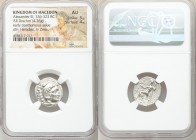 MACEDONIAN KINGDOM. Alexander III the Great (336-323 BC). AR drachm (18mm, 4.26 gm, 1h). NGC AU 5/5 - 4/5. Posthumous issue of Colophon, 310-301 BC. H...