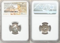 MACEDONIAN KINGDOM. Alexander III the Great (336-323 BC). AR drachm (18mm, 4.29 gm, 12h). NGC XF 4/5 - 4/5. Posthumous issue of Teos, ca. 310-301 BC. ...