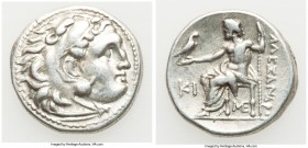 MACEDONIAN KINGDOM. Alexander III the Great (336-323 BC). AR drachm (18mm, 4.27 gm, 11h). Posthumous issue of Lampsacus, ca. 310-301 BC. Head of Herac...