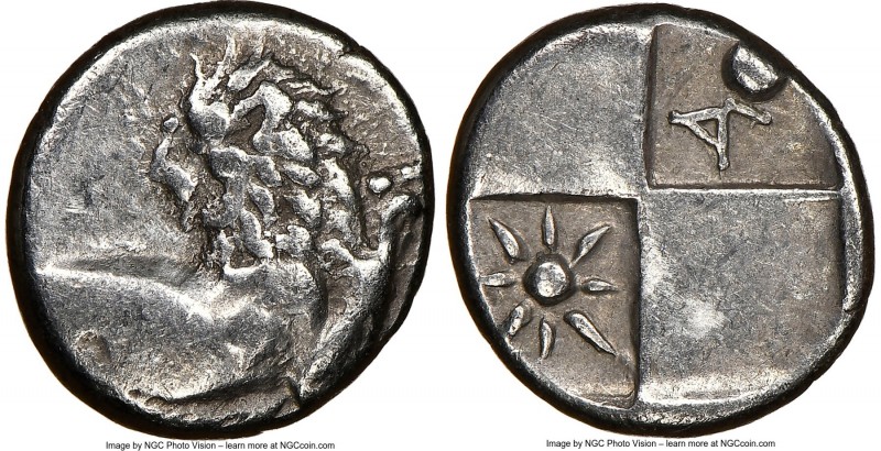 THRACE. Chersonesus. Ca. 4th century BC. AR hemidrachm (13mm). NGC VF. Persic st...
