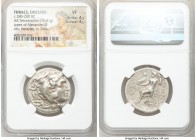 THRACE. Odessus. ca. 280-200 BC. AR tetradrachm (28mm, 16.81 gm, 12h). NGC VF 4/5 - 4/5. Posthumous issue in the name and types of Alexander III the G...