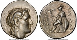 THRACIAN KINGDOM. Lysimachus (305-281 BC). AR tetradrachm (29mm, 17.21 gm, 12h). NGC Choice VF 5/5 - 3/5, brushed. Magnesia ad Maeandrum, ca. 297/6-28...