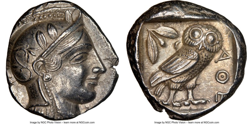 ATTICA. Athens. Ca. 440-404 BC. AR tetradrachm (24mm, 17.15 gm, 2h). NGC Choice ...