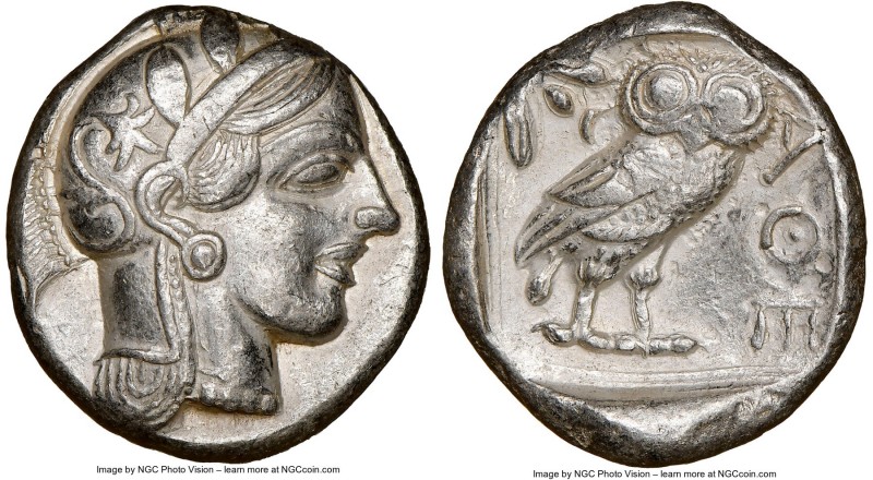 ATTICA. Athens. Ca. 440-404 BC. AR tetradrachm (25mm, 17.05 gm, 12h). NGC Choice...