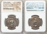 ATTICA. Athens. 2nd-1st centuries BC. AR tetradrachm (32mm, 16.29gm, 12h). NGC Choice VF 4/5 - 3/5, die shift. New Style coinage, ca. 139/8 BC, Ktesi-...