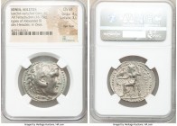 IONIA. Miletus. Ca. late 3rd-early 2nd centuries BC. AR tetradrachm (31mm, 16.75 gm, 12h). NGC Choice VF 4/5 - 3/5, flan flaw. In the name and types o...