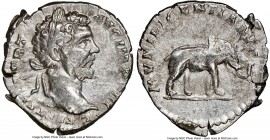 Septimius Severus (AD 193-211). AR denarius (19mm, 11h). NGC Choice VF. Rome, AD 196-197. L SEPT SEV PERT-AVG IMP VIII, laureate head of Septimius Sev...