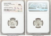 Maximinus I (AD 235-238). AR denarius (20mm, 12h). NGC MS. Rome, March AD 235-January AD 236. IMP MAXIMINVS PIVS AVG, laureate, draped and cuirassed b...