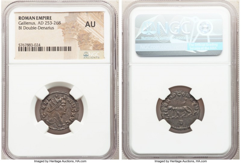 Gallienus (AD 253-268). BI antoninianus (21mm, 12h). NGC AU. Rome, 2nd officina,...