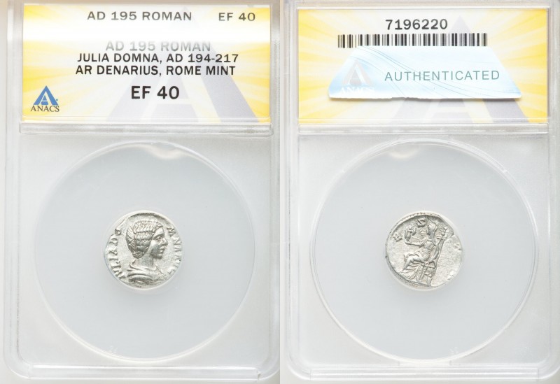 ANCIENT LOTS. Roman Imperial. Julia Domna (AD 193-217). Lot of six (6) AR denari...