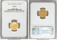 Victoria gold 1/2 Sovereign 1862-SYDNEY AU53 NGC, Sydney mint, KM3. Includes Downies auction tag. AGW 0.1178 oz. 

HID09801242017

© 2020 Heritage...