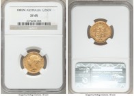 Victoria gold 1/2 Sovereign 1885-M XF45 NGC, Melbourne mint, KM5. Lowest mintage and key date to series. Includes old Downies auction tag. 

HID0980...