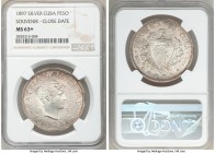 Republic Souvenir Peso 1897 MS63+ NGC, Gorham mint, KM-XM3. Type III Close date with stars above "97" baseline. 

HID09801242017

© 2020 Heritage ...