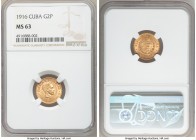 Republic gold 2 Pesos 1916 MS63 NGC, Philadelphia mint, KM17. Two year type. AGW 0.0967 oz. 

HID09801242017

© 2020 Heritage Auctions | All Right...